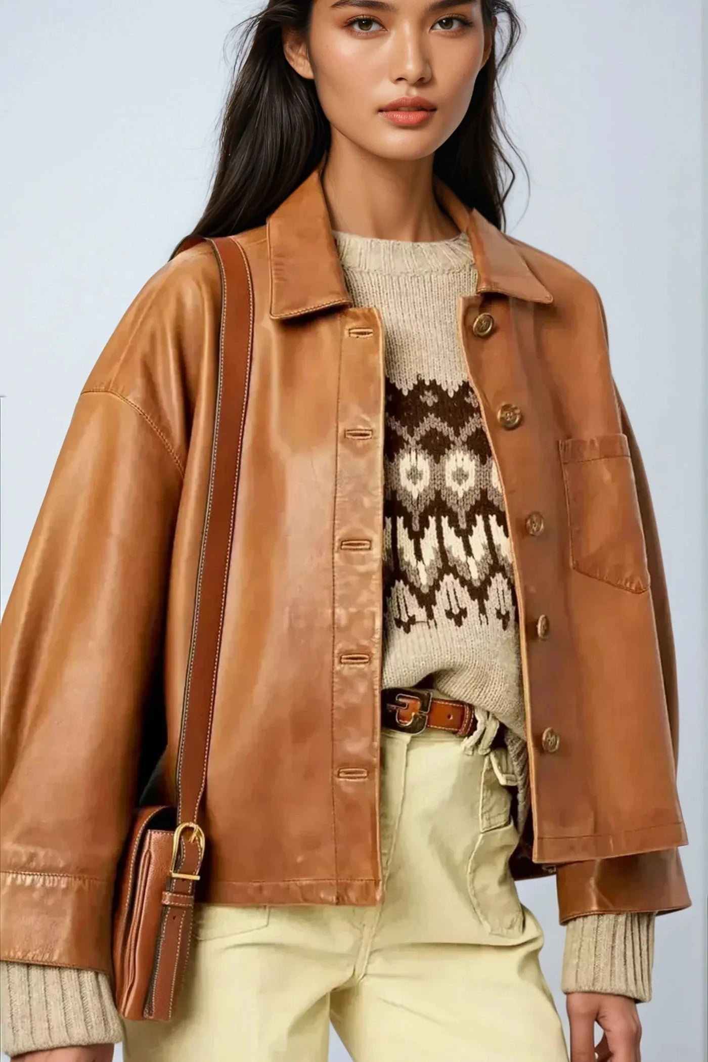 Sloane - The Modern Short Leather Jacket