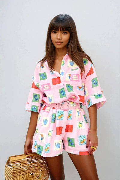 Livia Pink Print Set