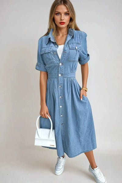 Sienna Denim Dress: Effortless Chic in Denim