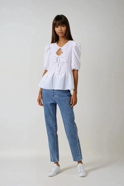 The Camille Tie-Front Blouse