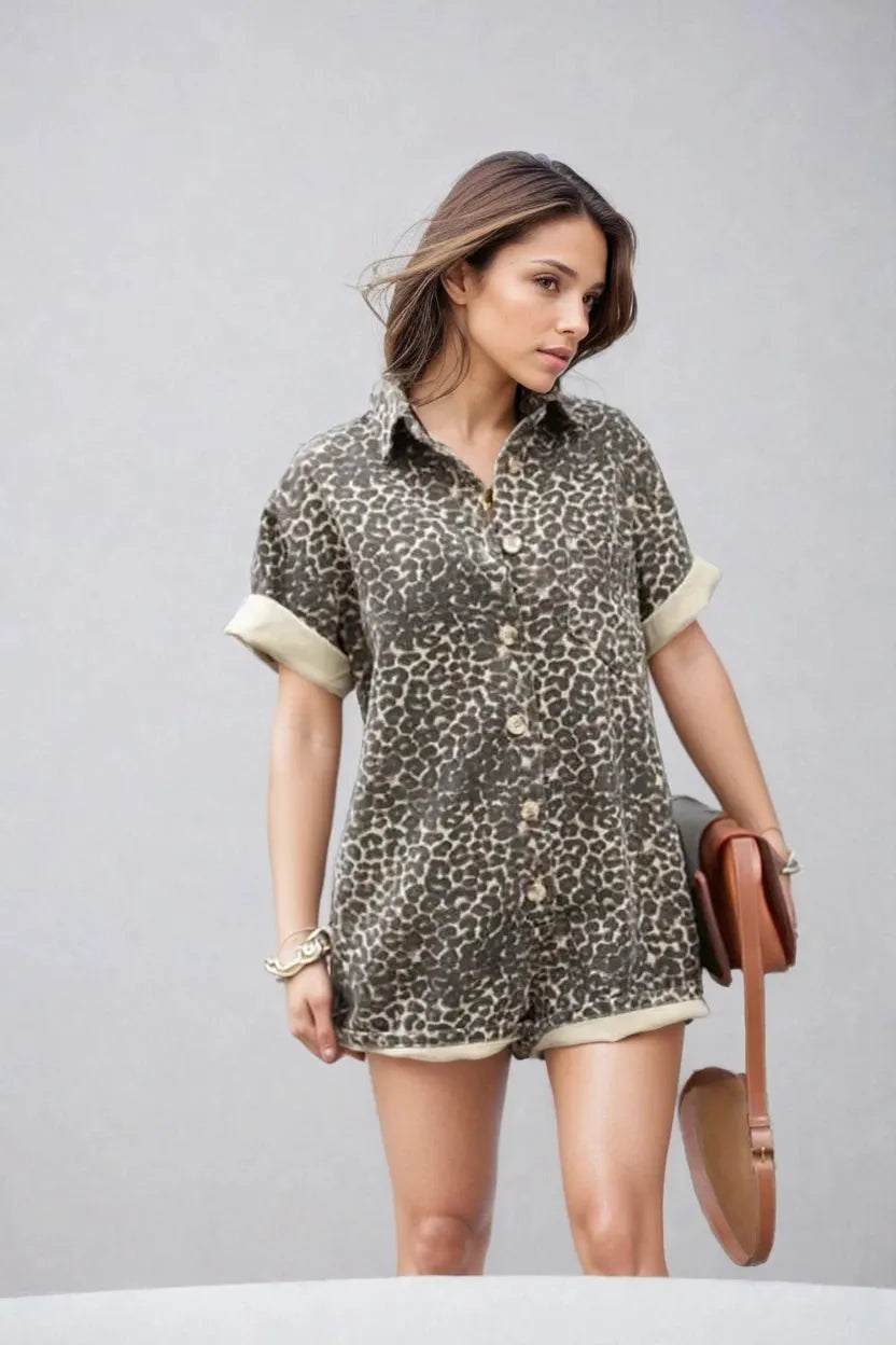 Mila Cheetah Romper: Fierce & Flirty