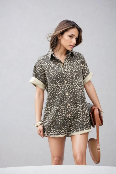 Mila Cheetah Romper: Fierce & Flirty