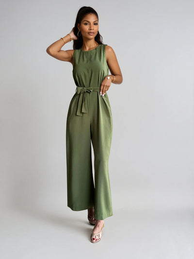 Noelle Belted Jumpsuit