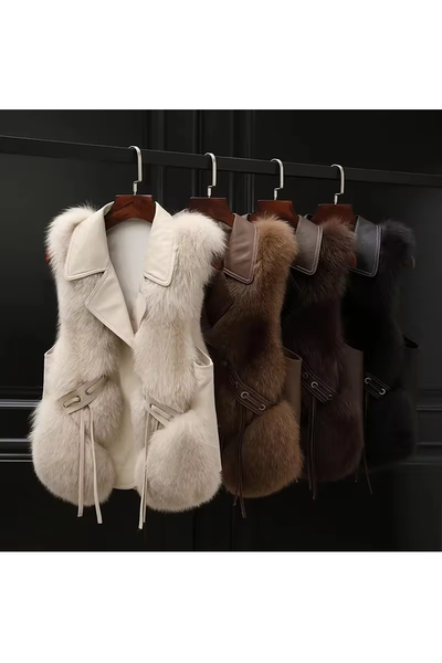 Donna Fur Vest Coat