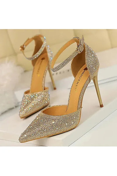 Glamorous Rhinestone High Heels