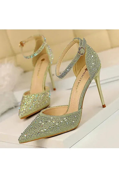 Glamorous Rhinestone High Heels