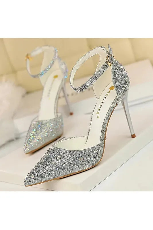 Glamorous Rhinestone High Heels