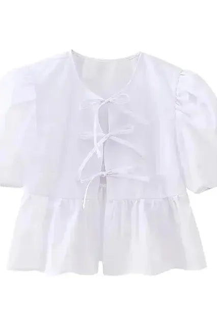 The Camille Tie-Front Blouse