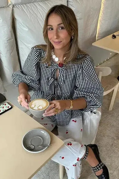 The Camille Tie-Front Blouse