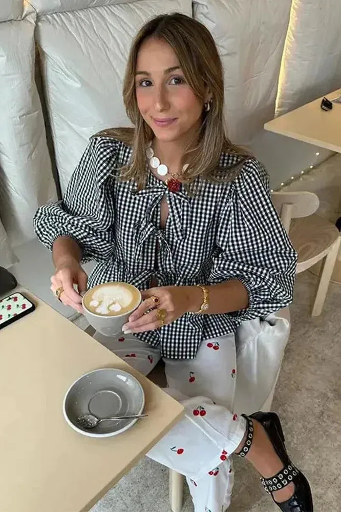 The Camille Tie-Front Blouse