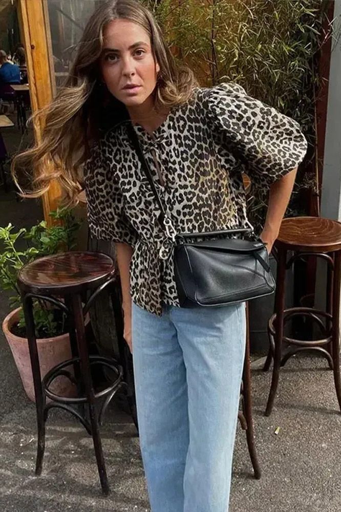 Leopard Chic Spring Top