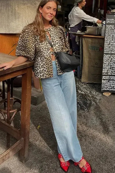 Leopard Chic Spring Top