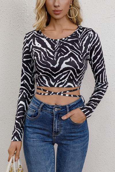 Cassandra™ Bold Zebra Print Top