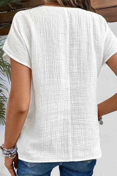 Liezl® | Top with collar and buttons