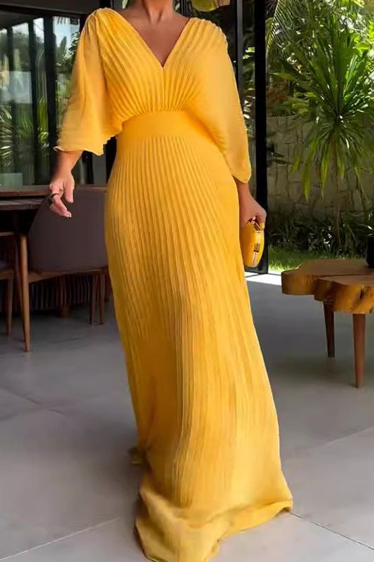 RIA™ - Floating Ribbed Maxi Dress