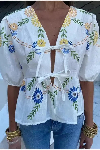 The Isabella Embroidered Blouse