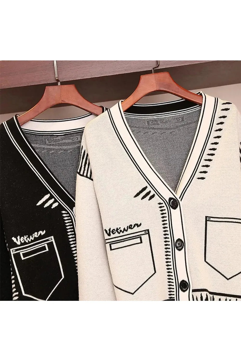 Elza Graffiato Cardigan