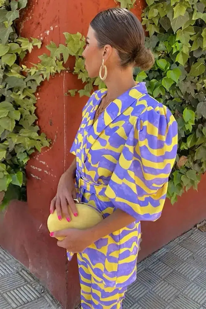 Valencia - Bold Print Suit