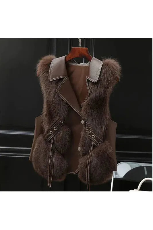 Donna Fur Vest Coat