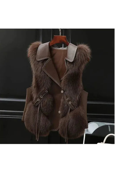 Donna Fur Vest Coat