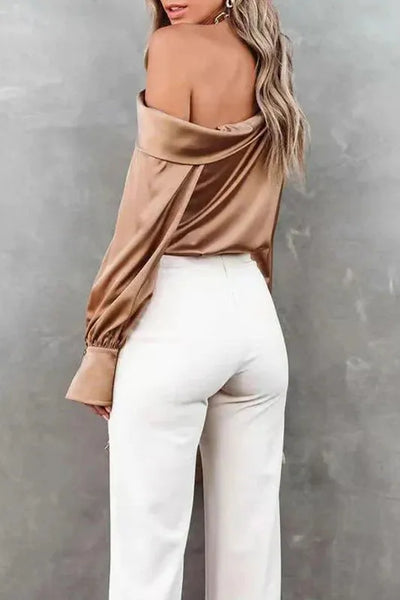 Angel™ Satin Off-Shoulder Top
