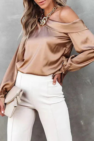 Angel™ Satin Off-Shoulder Top