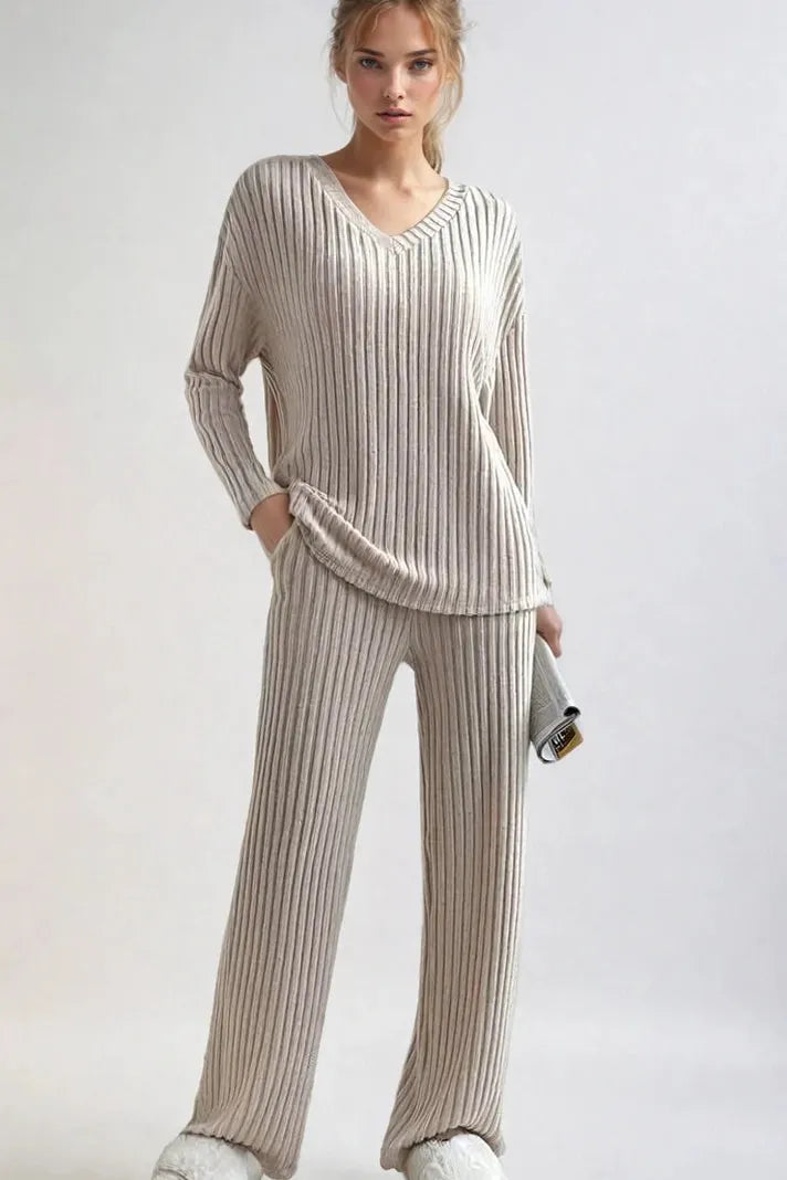 The Elijah Ribbed Lounge Set