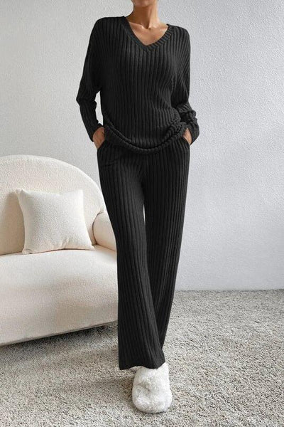 The Elijah Ribbed Lounge Set