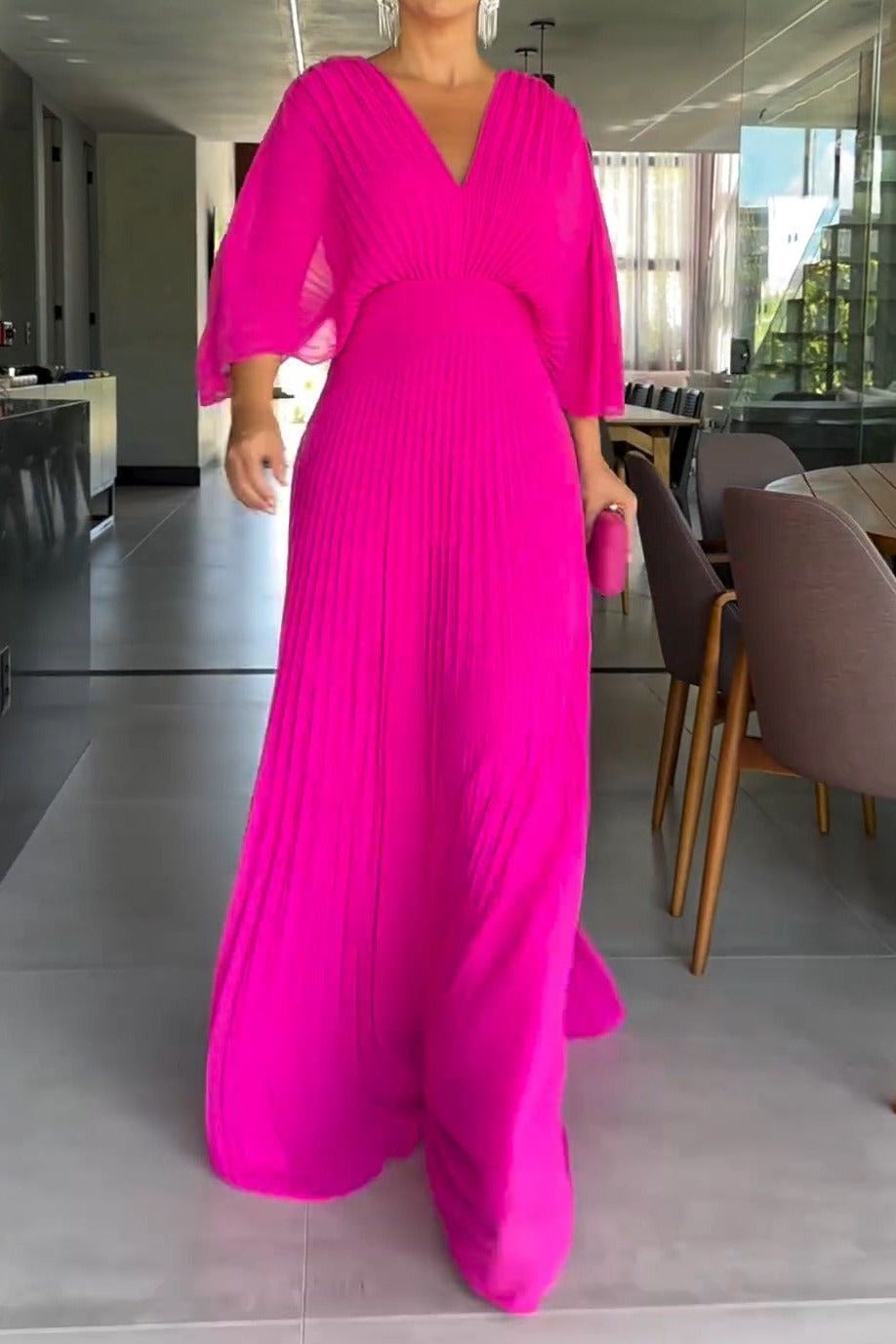 RIA™ - Floating Ribbed Maxi Dress